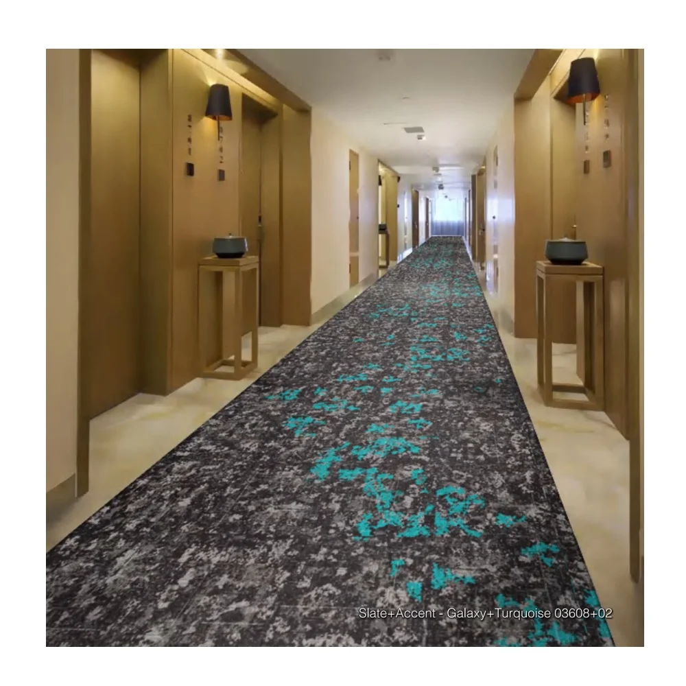 Kaili Luxury Removable Nylon Loop Stain Resistant Pile Carpet Tiles for Office Home Prayer & Hotel Commercial Use