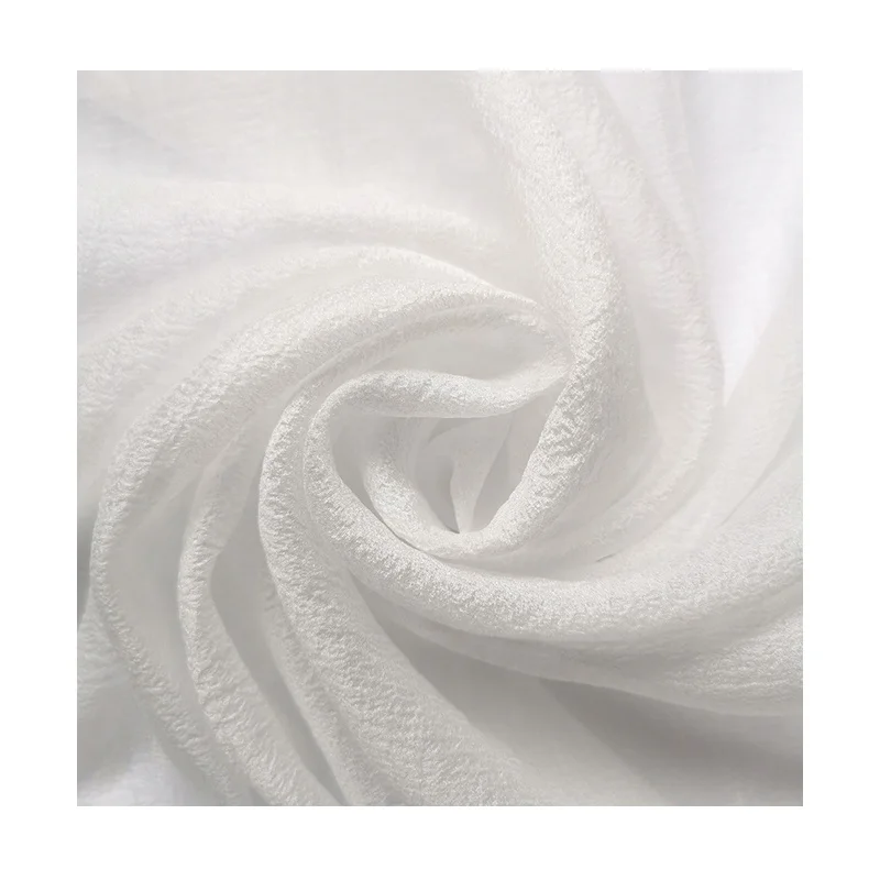 
RTS White Sheer Organza Fabric for Wedding Dress in Stock 