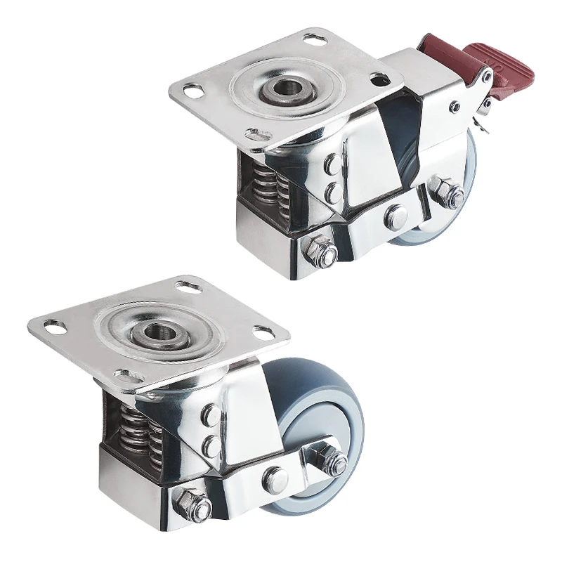 omni wheel tpr casters Spring Damping 345 inches Medium casters tpr casters