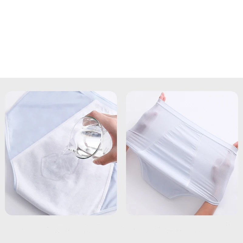 Hot Selling Women Menstrual Sanitary Panties Plus Size Mesh 3 Layers Period Panties Custom Menstrual Period Panties For Women