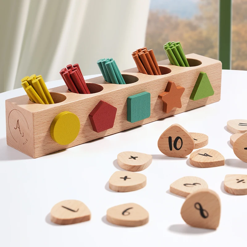 Montessori preschool math toys Math calculation sticks elementary kindergarten puzzle educational toys