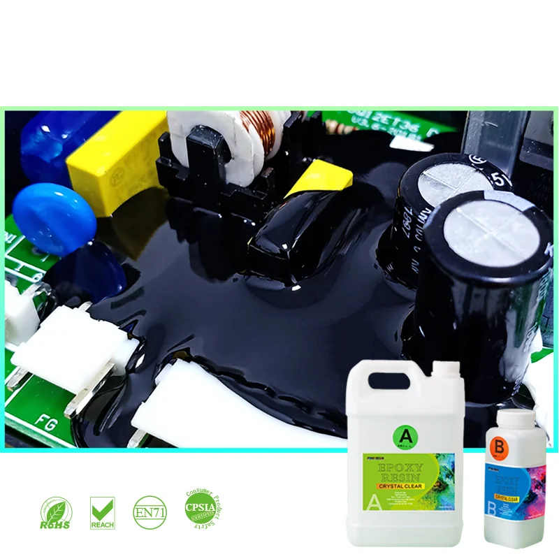 Custom Double Components Adhesives Epoxy electronic component Potting resin Compound Supplier