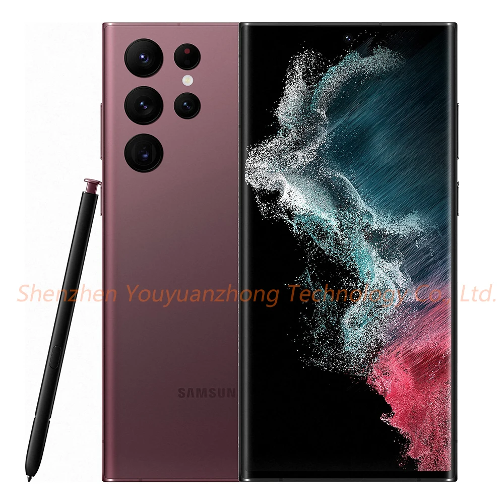 Новый смартфон для Samsung S22 Ultra 5G Android 12 Оригинальный разблокированный сотовый телефон 6,8 дюймов 16 ГБ + 512 ГБ глобальная версия мобильные телефоны
