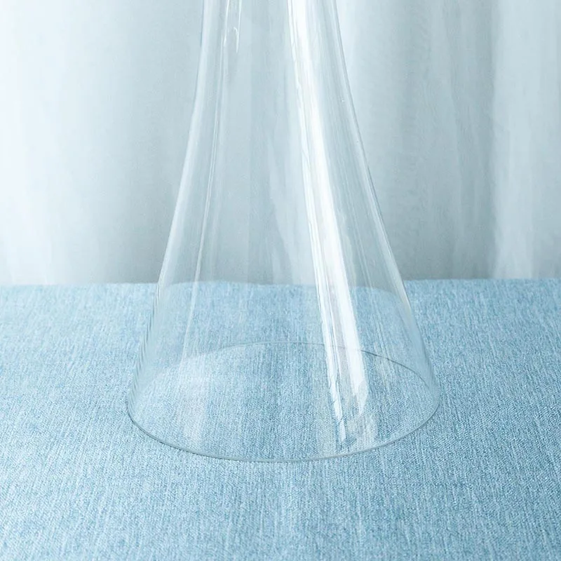 Hot sale Clear Reversible Latour Trumpet Glass Vase with Ball in center,30 Inch
