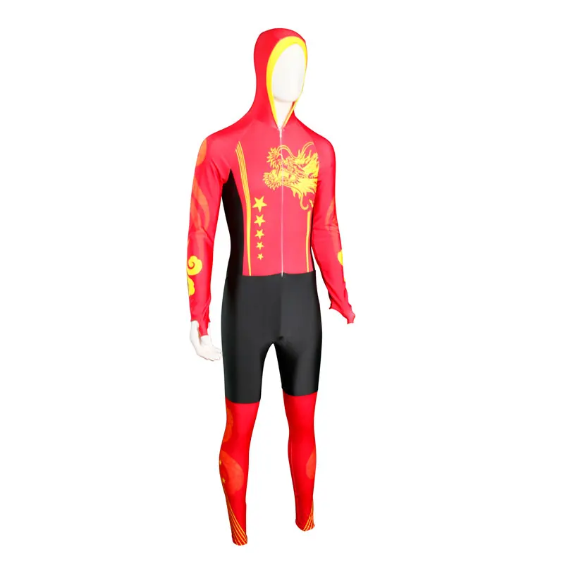 Rollfly Long Track Speed Skating Suit Custom Speed Skating Suit Big Size Bra Women Sublimated Sport Jackets Body Pattinaggio