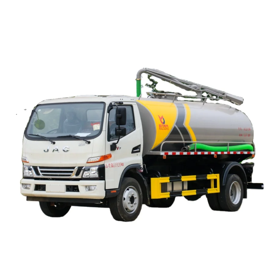 China 4*2 JAC 8 cubic meters septic tank septic tank sewage sewer sewage cleaning truck sanitation trucks