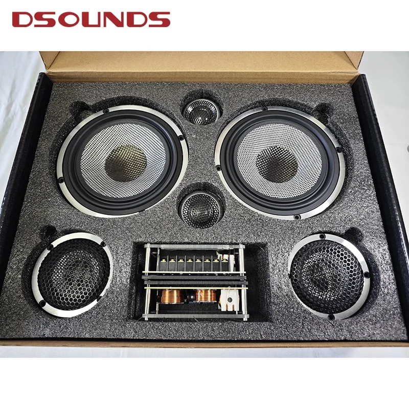 150W RMS Power 6.5 Inch 3-Way Component Car Speaker with high quality for car door