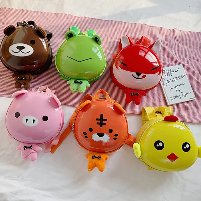 High quality trendy zipper polyester Leash printing cartoon cute hard shell kids other backpacks