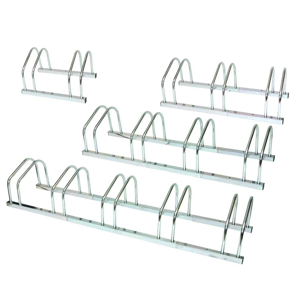 Adjustable Storage rack galvanized steel Bicycle Outdoor Floor Parking Bike stand