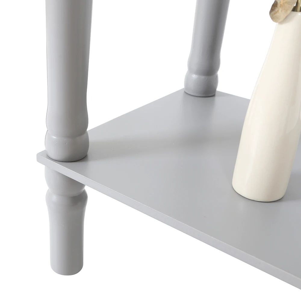 Retro Furniture Hollow Decoration Side Table Porch Table Nightstand Accent Table