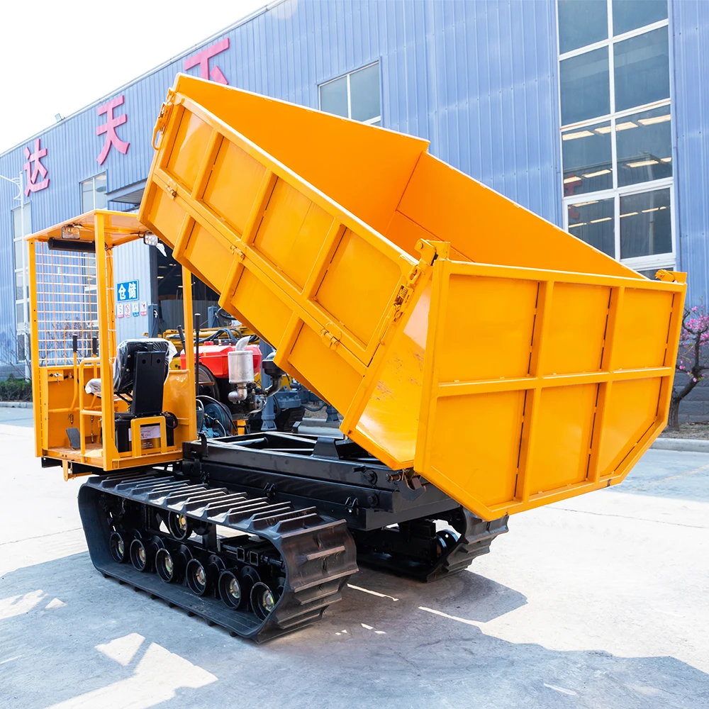 Chinese Manufacturer OEM crawler dumper track construction site auto loader dumper CE certificate mini dumper 2 ton