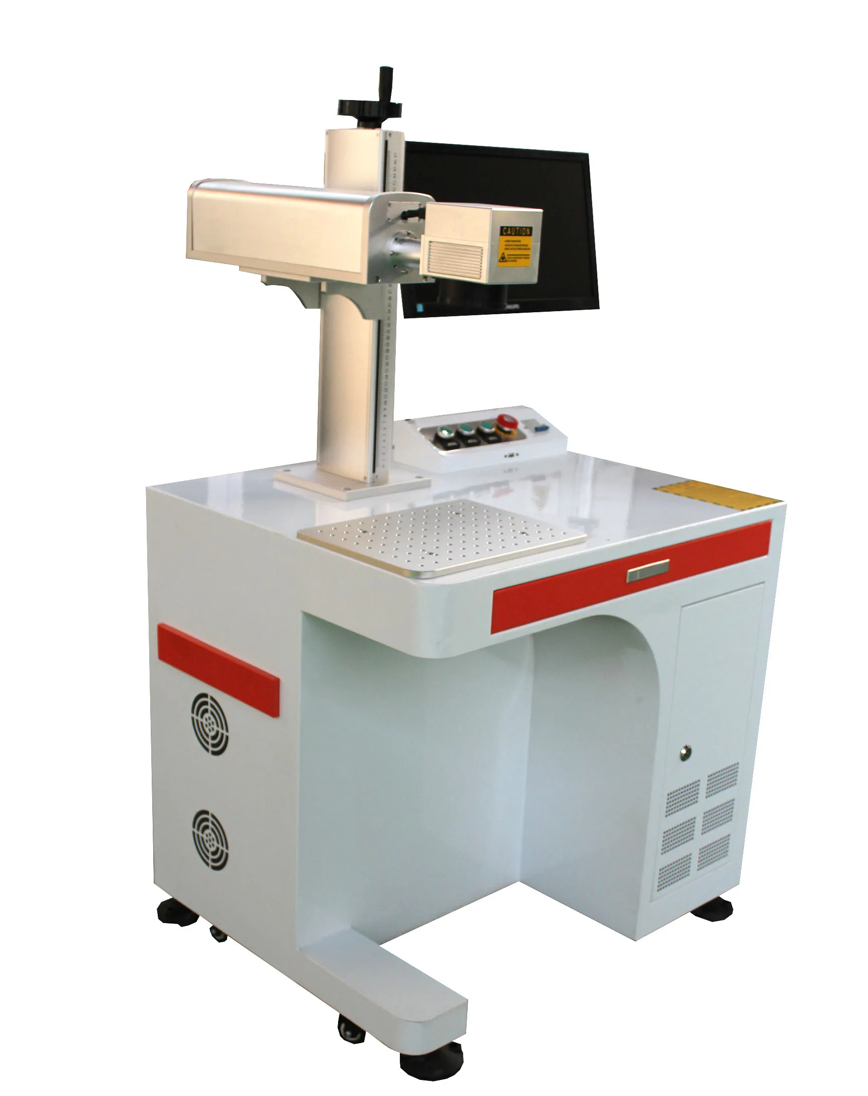 low price factory fiber laser marking machine 20w for with rotary
