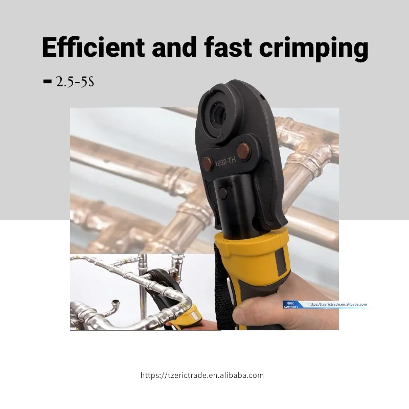 HHYD-1525 Hydraulic HVAC Pressing Machine Steel Tool Kit Copper PEX SS Pipes Crimping Battery Operated Pro Press Plumbing Tool