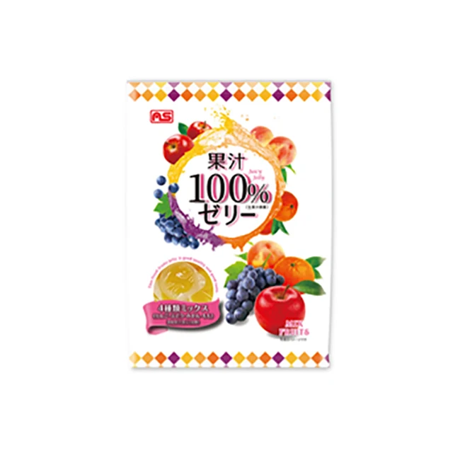 Японское Смешанное фруктовое ароматизированное 100% фруктовое желе закуска