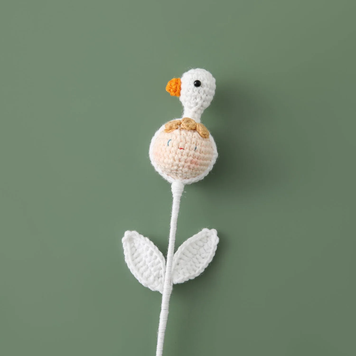 Handmade Crochet Small Meatball Flower Knitted Cartoon Flower Cute Crochet Flowers Bouquet Valentine S Day Graduation