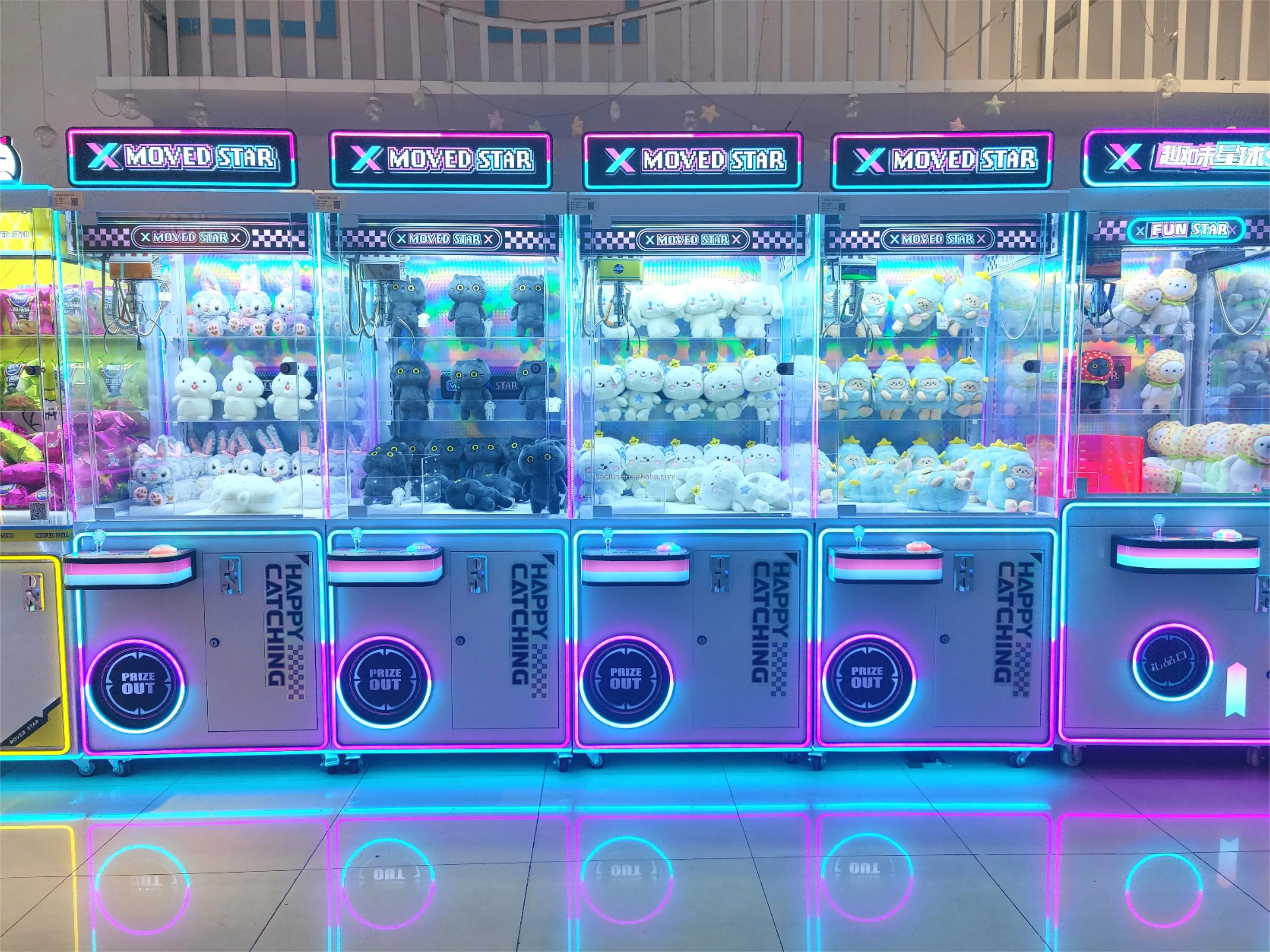 Neofuns coin operated high quality claw crane machine
