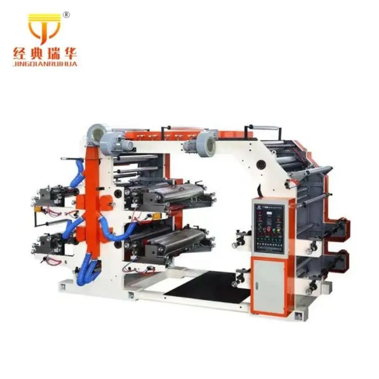 Length 350-700mm Impression Roller Central CI type Flexo Paper Sticker Printing Machine