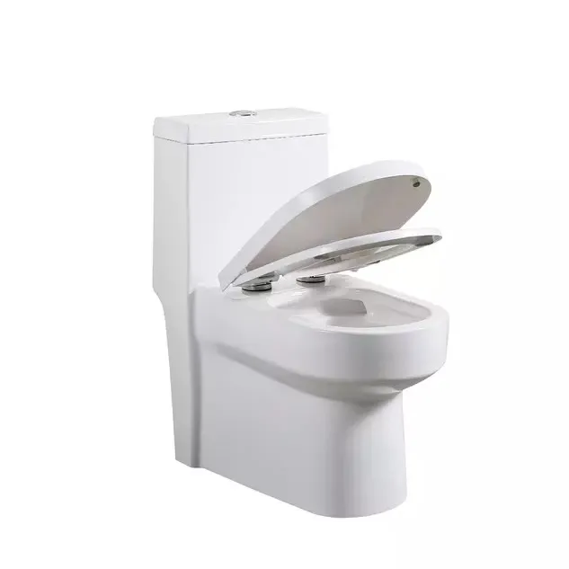 Hot sale modern style cheap bathroom siphonic flush white color one piece closet toilet bowl