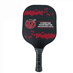 China Manufacturer Simple Pickleball Paddle USAPA Aramid Carbon Fiber Honeycomb Filling Pickleball Raquet