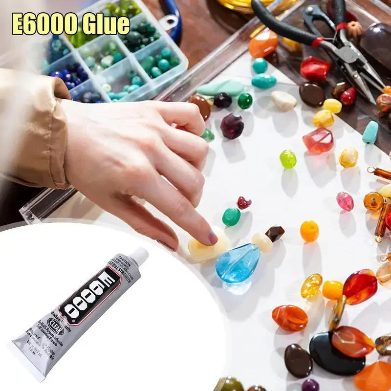 Liquid E6000 Super Glue Strong Adhesive Clear Jewelry Making Tool DIY Diamond Painting Rhinestones Art Nail
