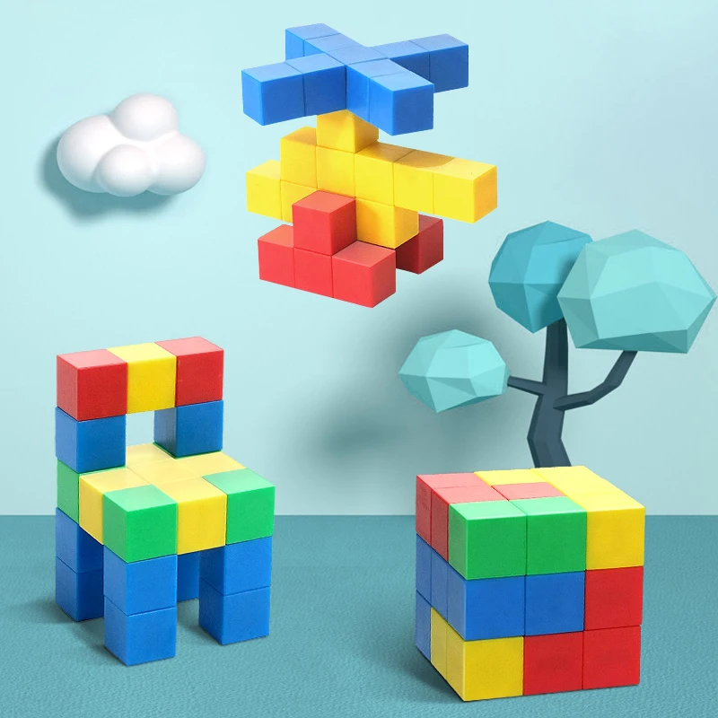 Soli Magic Cubes Magnet Blocks for Kids Magnetic Building Blocks Bricks Toy Educational Puzzle