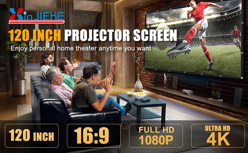 Best Projector Screen Of Various Sizes,Simple Table Screen Indoor and Outdoor Projection Screen for Movie or Office Presentation