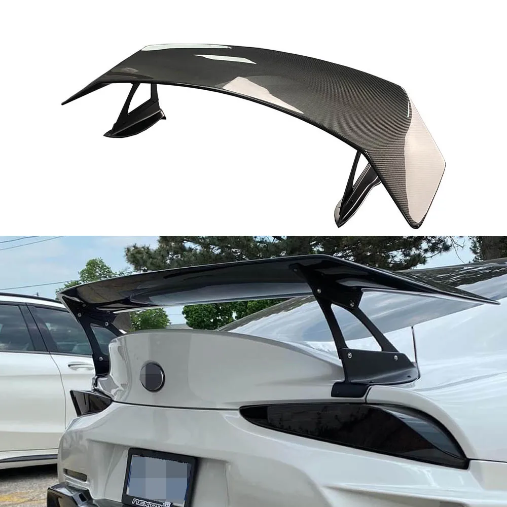 Wholesale Carbon Fiber V Style Carbon  Rear Trunk Wing Fits for GR Supra A90 A91 MKV Rear Spoiler Wing