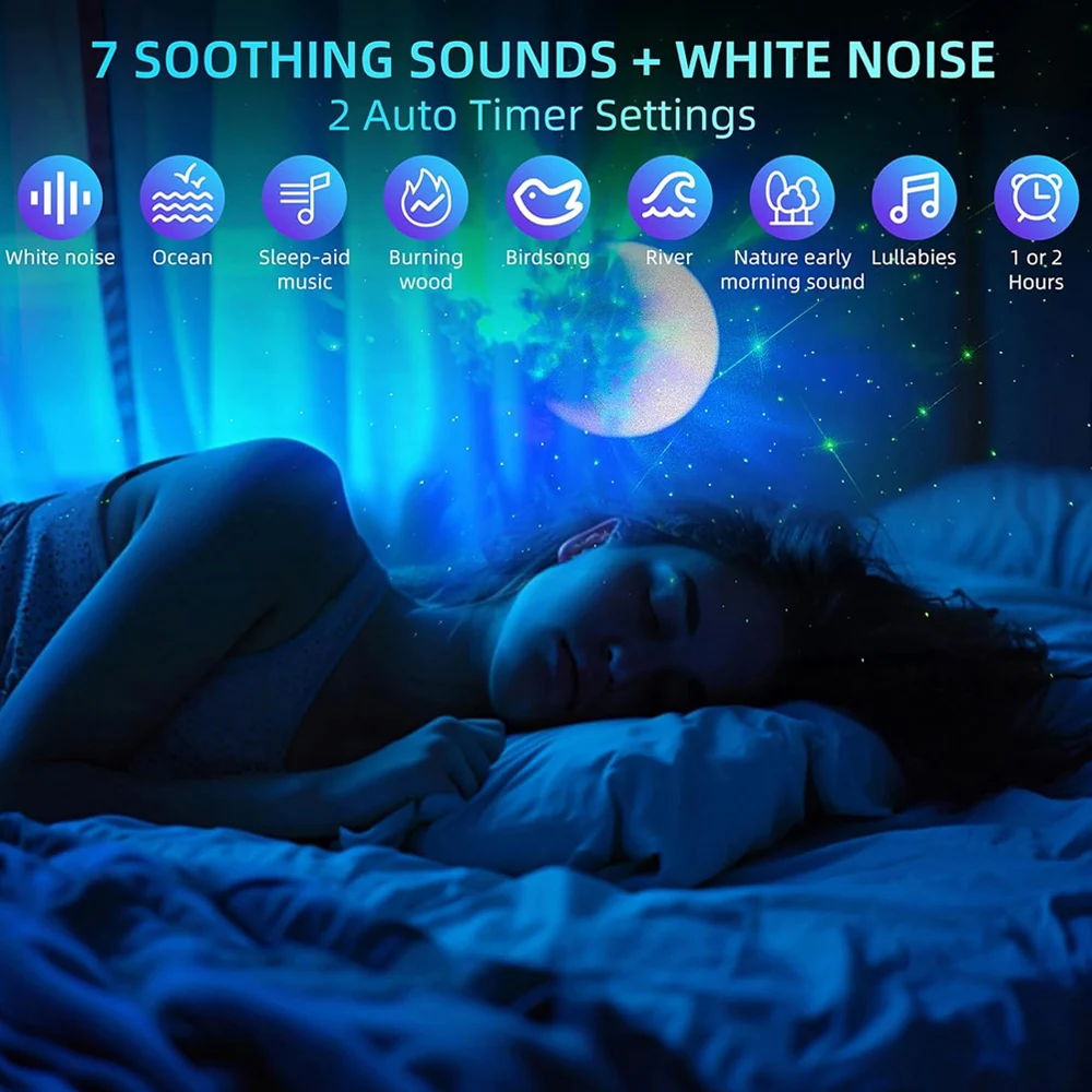 Star Night Light Astronaut Star Projector Moon Nebula Ceiling Night Light Music Speaker Spaceman Starry Night Light