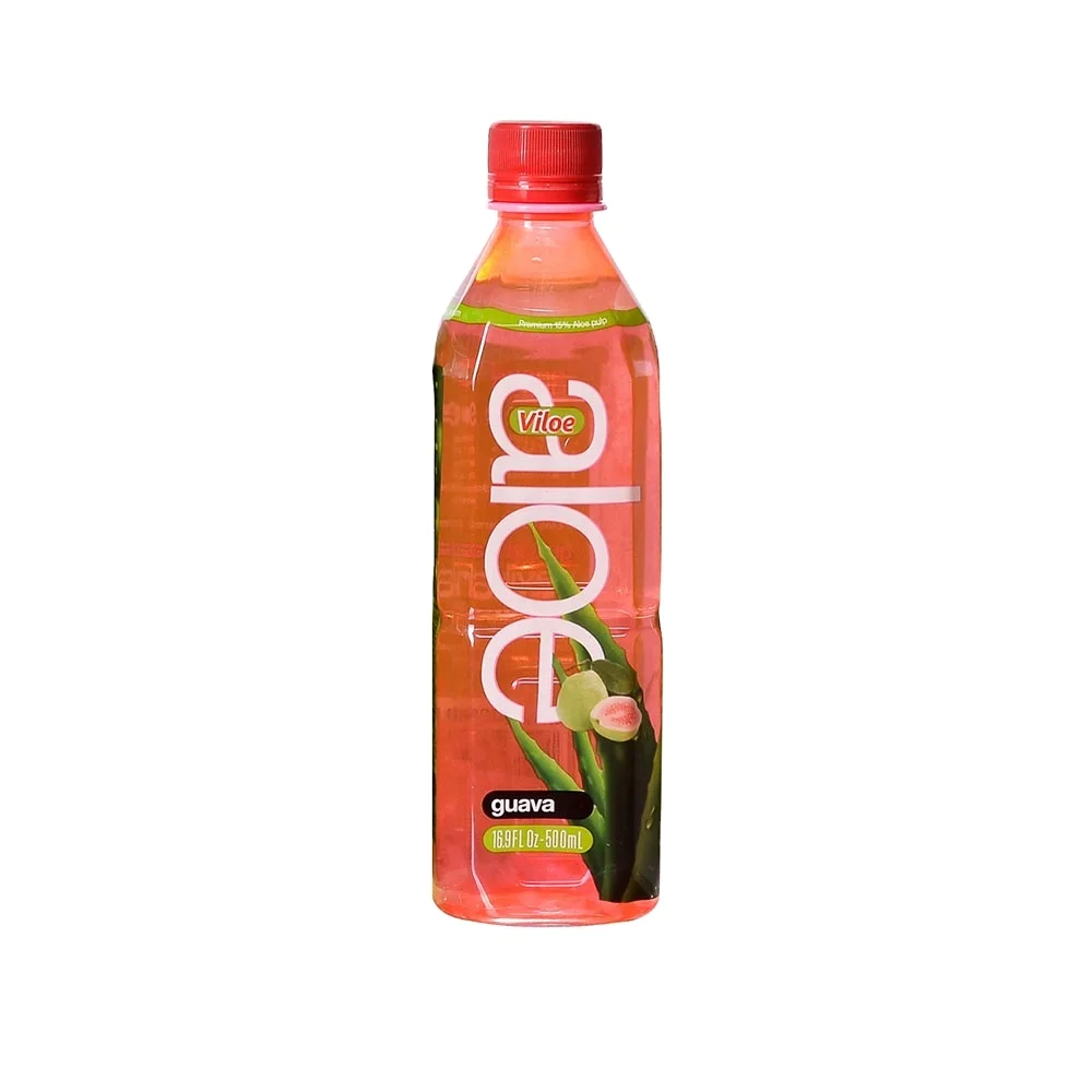 Viloe Soft Drink 500ml Aloe Vera Juice, Zero Sugar Original Flavored, Aloe Vera Drink With Pulp, Bebida Aloe Vera