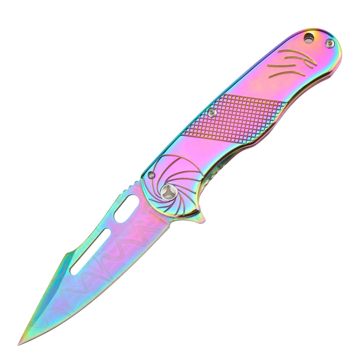 BOK F85 Gold outdoors pocket tool knife folding Tactical utility hunting combat camping knives