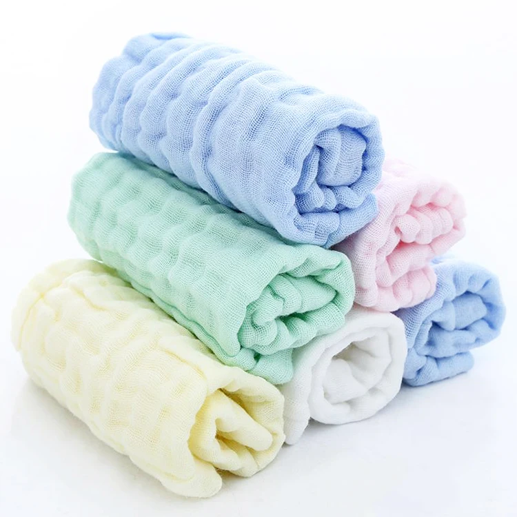 Quick-dry Muslin Burp Cloths Tree 100% Cotton Soft Newborn Baby Face Towel Newborn Wash Cloth Set