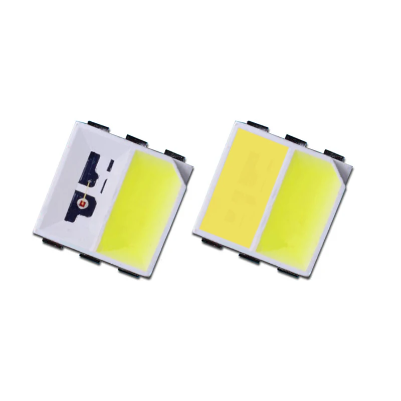 5050 dual color temperature SMD lamp beads red and white / blue and white / green and white flashlight car light LED