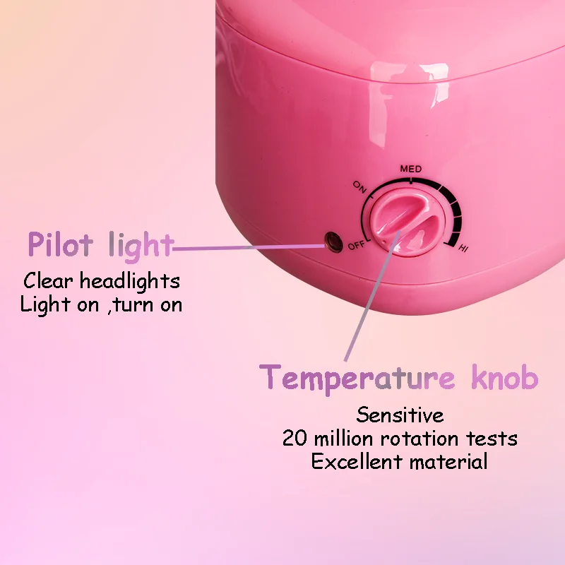 2024 New Natural Heart Shaped House use Beauty Products Hair Removal Wax Warmer Cheap Small Wax Heater Machine for Home & Beauty