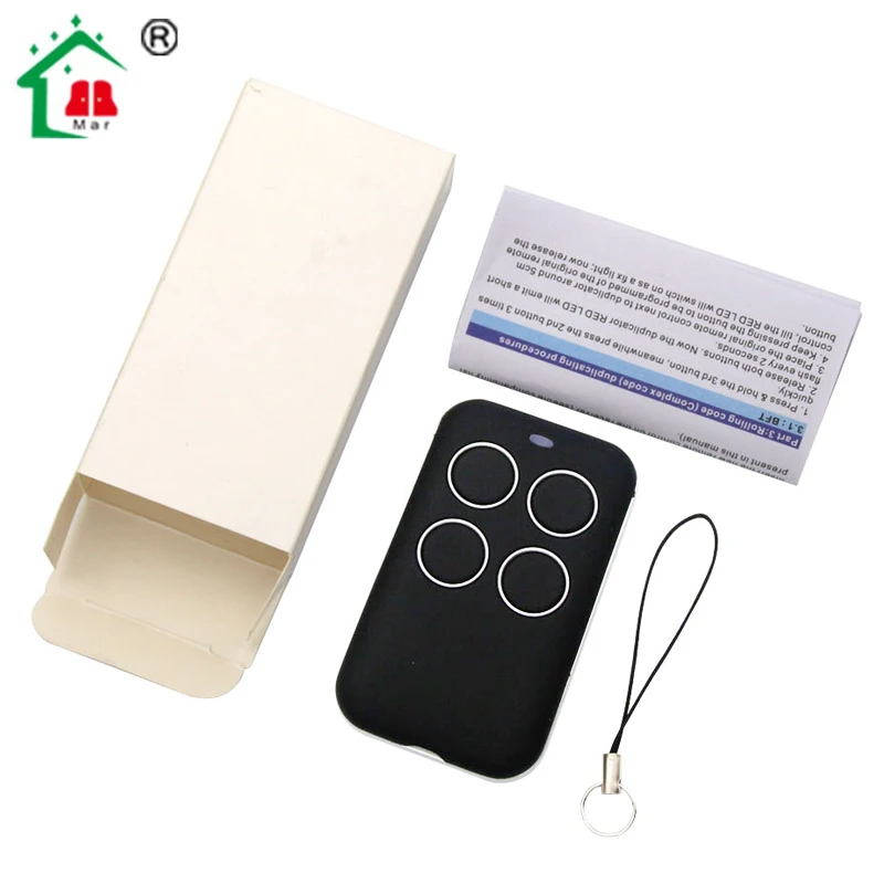 multifrequency clone remote 280 MHZ to 868 MHZ 4 channel command garage door openers
