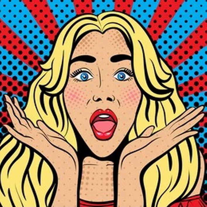 abstract modern women painting American pop art  canvas printing wall art home decor