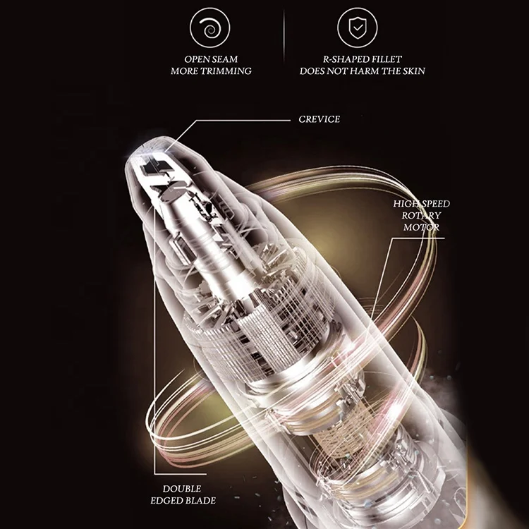 Mini size portable electric eyebrow trimmer facial hair remover for women electric Cordless eyebrow remover