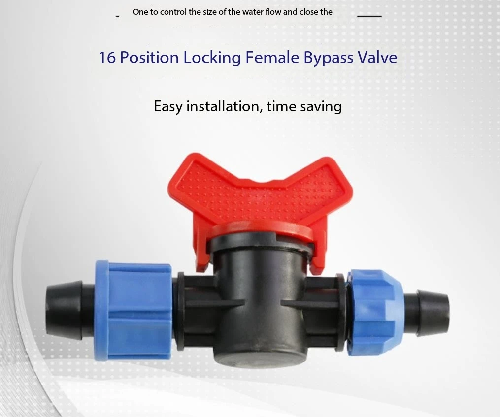 Farm Pipe Connector Plastic Valve Drip Irrigation Mini Valves