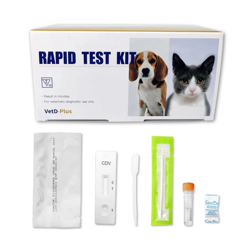 GooDoctor, 2 года гарантии, тест-трубка для домашних животных, canine distemper, вирус, быстрый cdv ag, наборы для быстрого тестирования собак