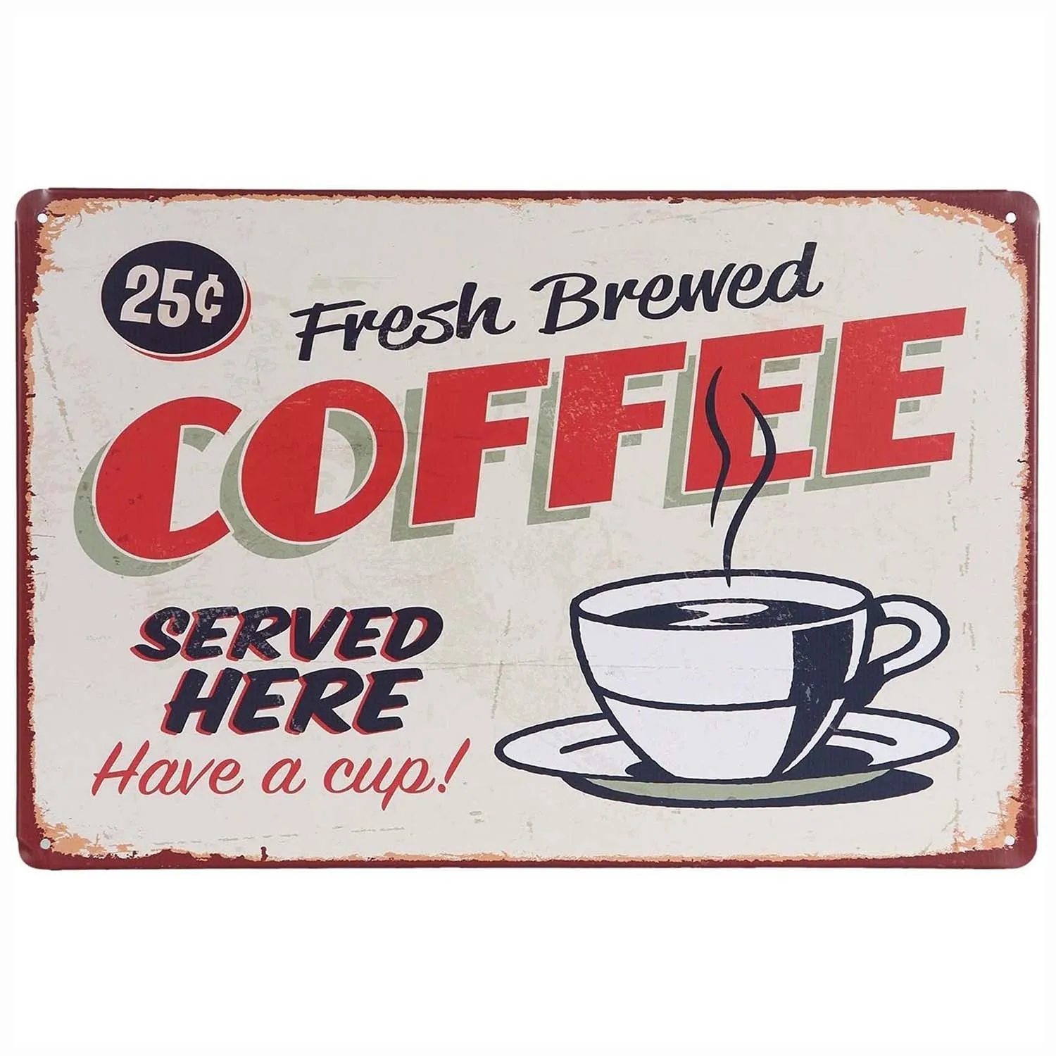 Coffee Lover Christ Offers for Everyone Everywhere Metal Tin Signs Wall Decoration Bar Pub Family Cafe Decor 8x12 inch