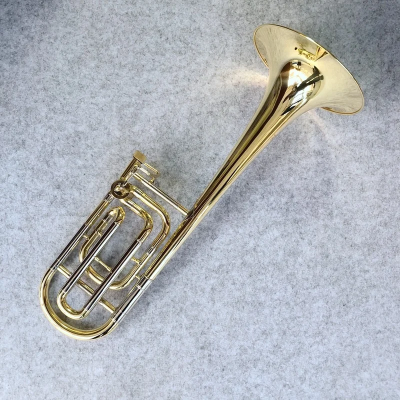 Factory direct sales brass lacquer gold BB tone tenor toned variation trombone