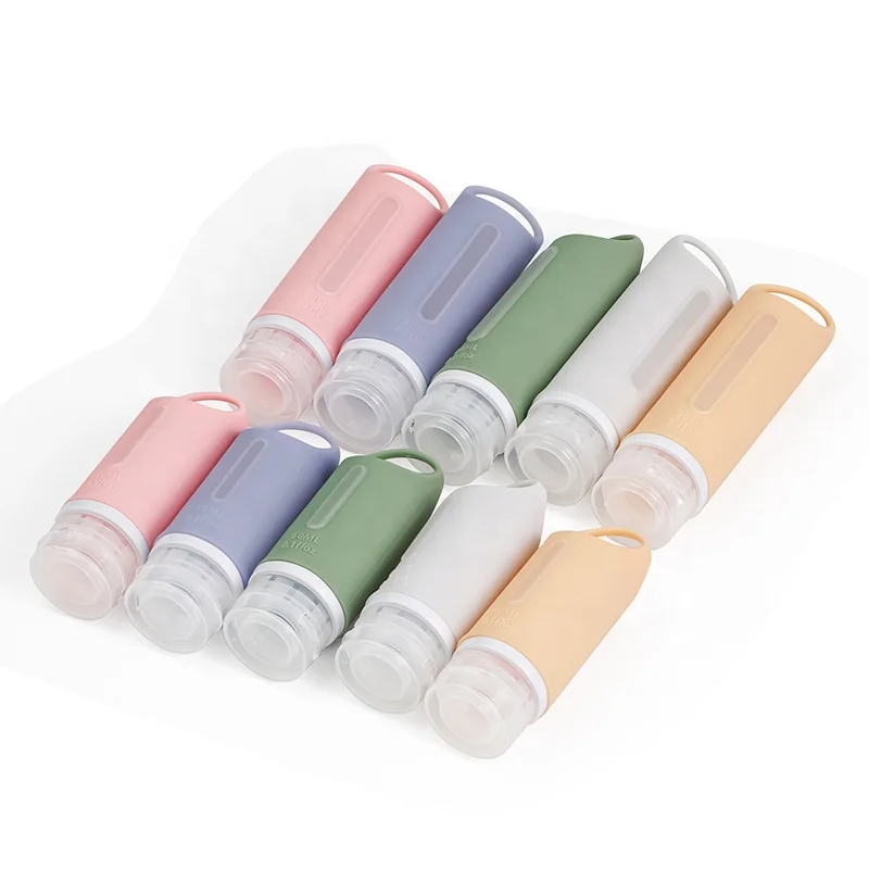 Renewable OEM Portable Travel Bottles Set Silicone Travel Shampoo Dispenser Skincare Container Travel Bottle