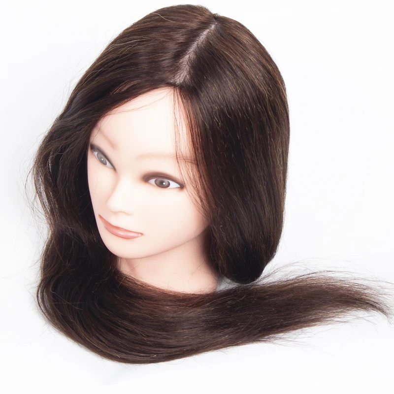 Манекен для стрижки волос в салоне с разнообразной оплеткой