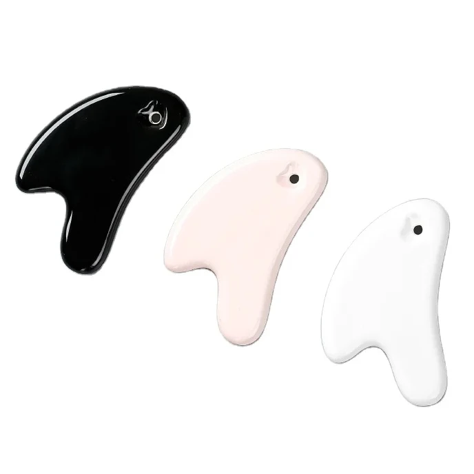 Heart Shape Mini Massage Ceramic Gua Sha Tool Guasha Body Neck Face Self Skin Care Spa Facial Lifting Beauty Salon Equipment