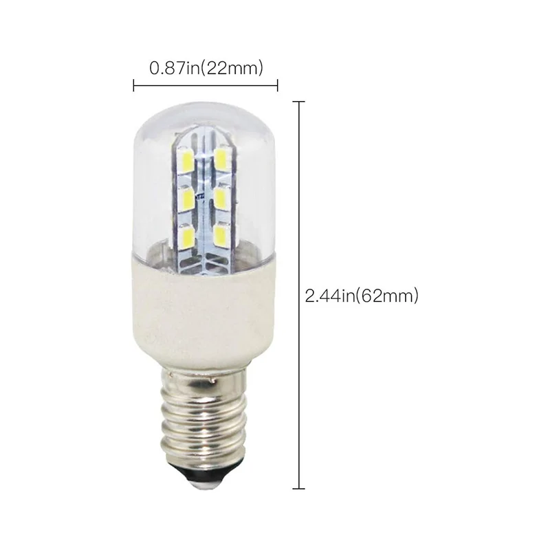 Night Light Bulbs LED Light Bulbs 10 Watt Equivalent E12 Base 6500K Daylight White Standard Light Bulbs