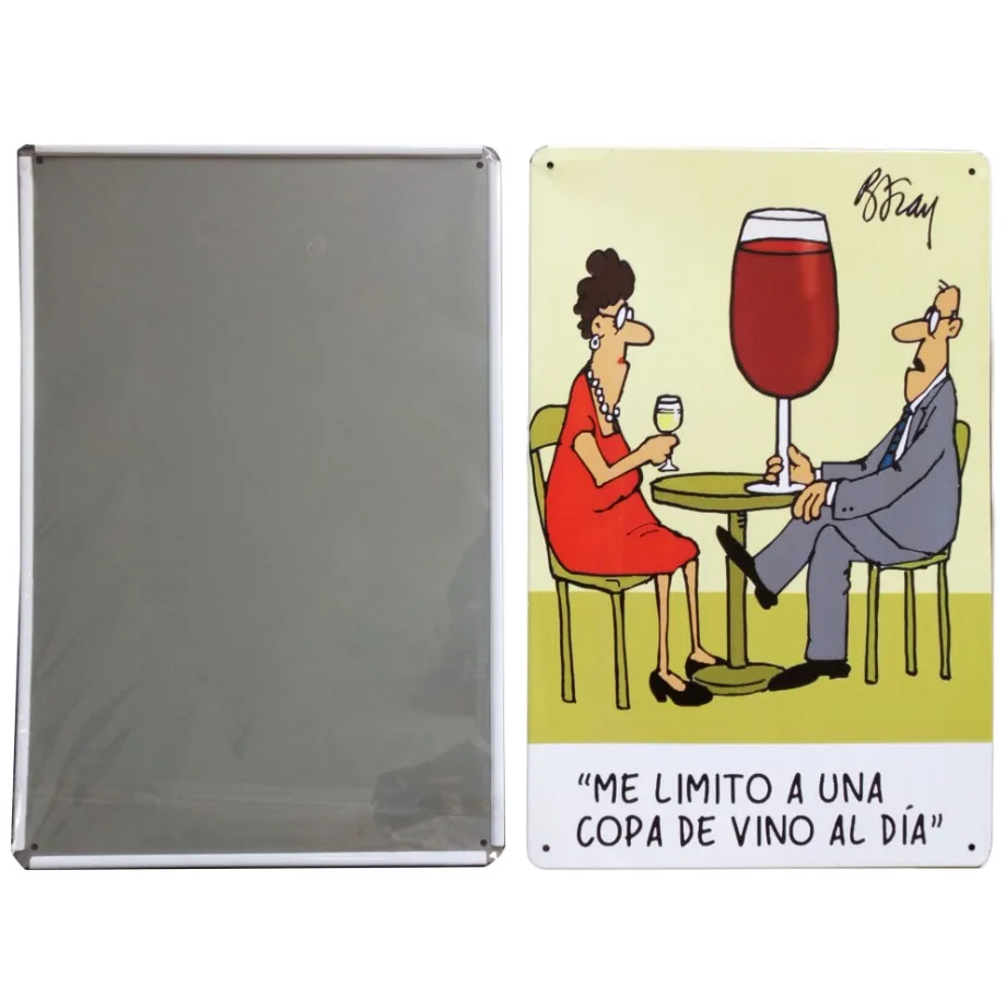 
custom vintage metal tin sign for wall 