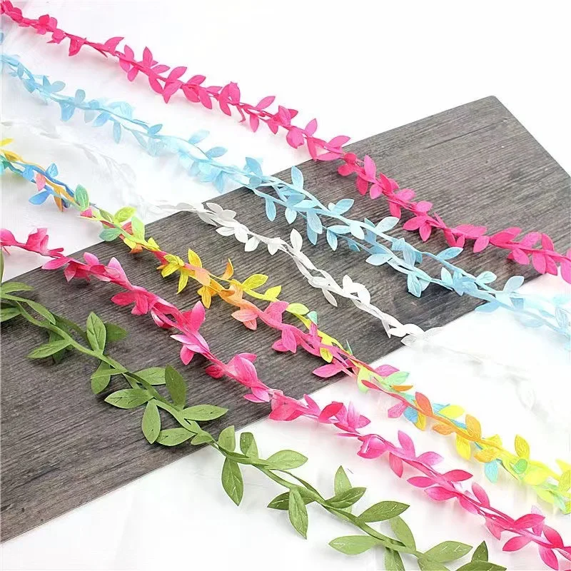 10m artificial silk leaves rattan DIY material party wall hanging decoration imitation plant ivy hanging foliage vines