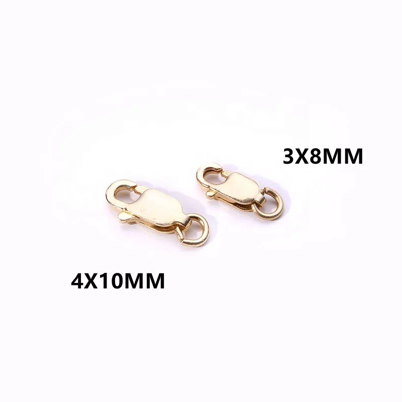 Hot sales 14K Solid Gold Lobster Clasp Handmade DIY Accessories  for Jewelry Making