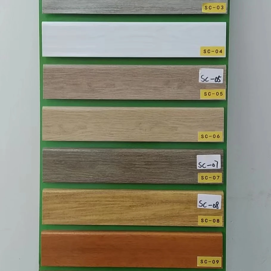 2021 new design wooden style spc skirting spc floor parts spc skirting