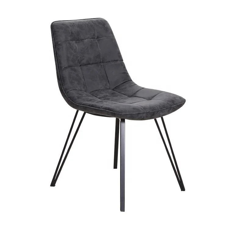 Free Sample Hartman Kingsbury Promotional Model Wrogth Iron Ox Horn Europe Curved Aluminium Frame Barrel Shaped Dining Chair