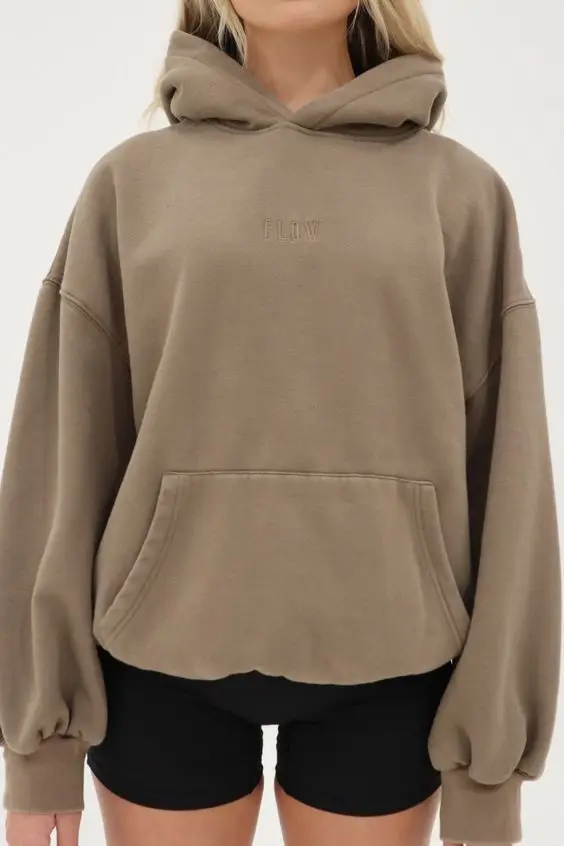 Fashion Women Hoodie Dresses 100% cotton French terry plain sweatshirt oversized long sleeve dress hoodies dress with pockets